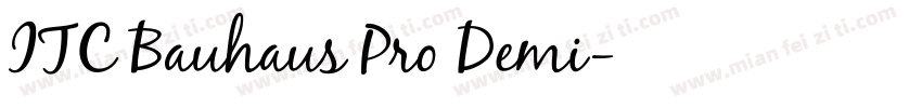 ITC Bauhaus Pro Demi字体转换